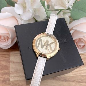 Michael Kors White & Gold Face Watch